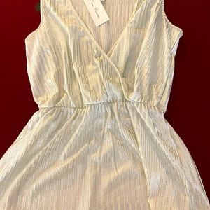 Silver shimmer blouse for summer. Never worn sparkles